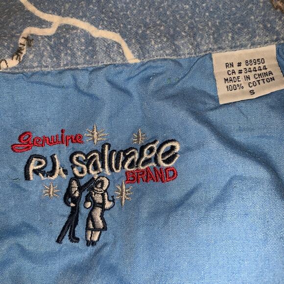 VINTAGE 90's PJ SALVAGE FLANNEL CABINCORE LAKE LODGE PAJAMAS Grunge - Picture 4 of 9